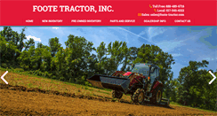 Desktop Screenshot of foote-tractor.com