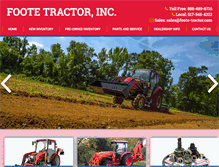 Tablet Screenshot of foote-tractor.com
